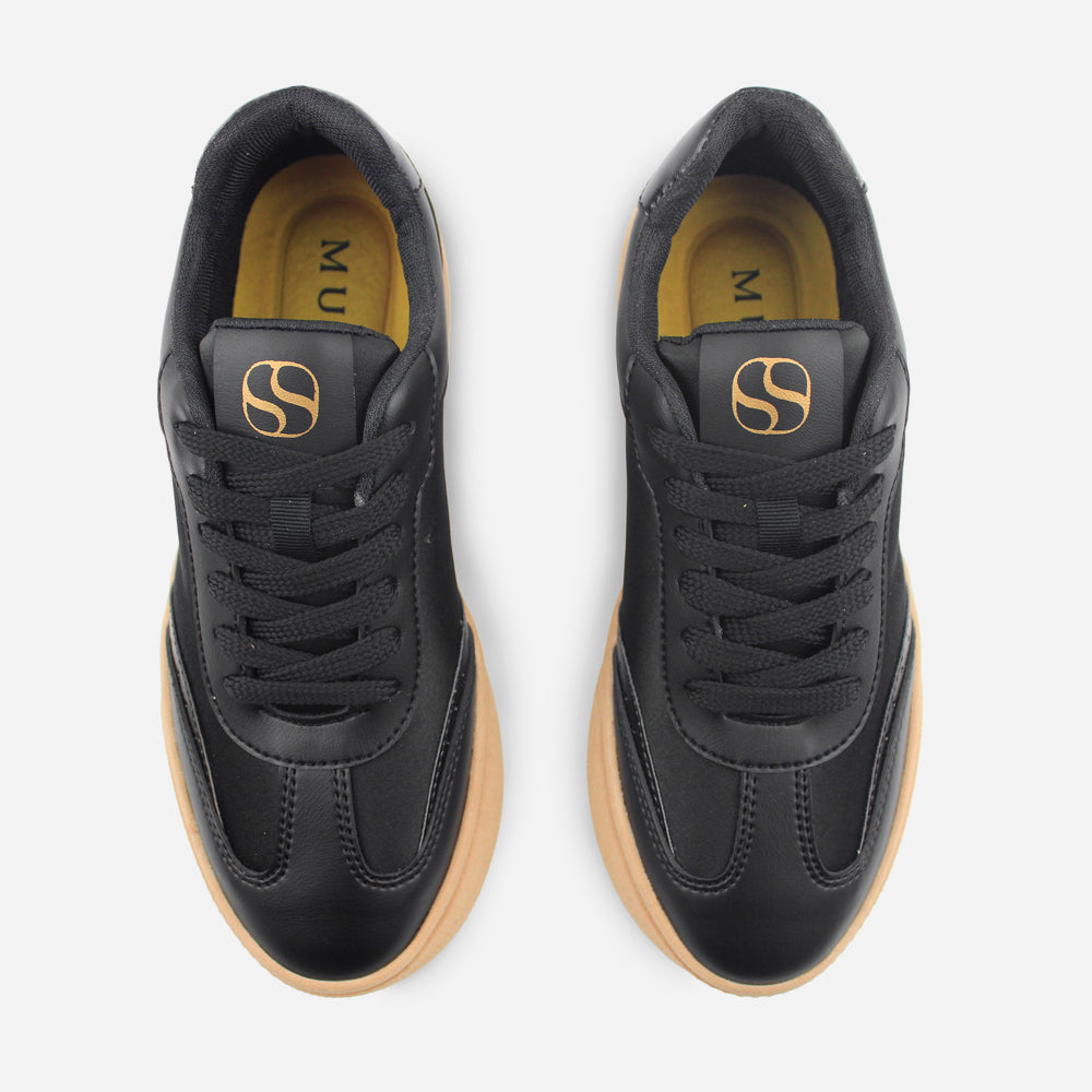 Tenis Sneakers avril de sintético para mujer - Negro