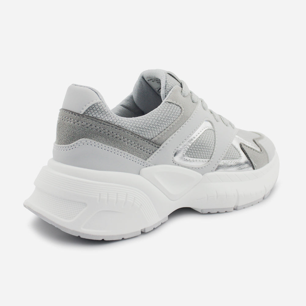 Tenis con plataforma lilith de sintético para mujer - Gris