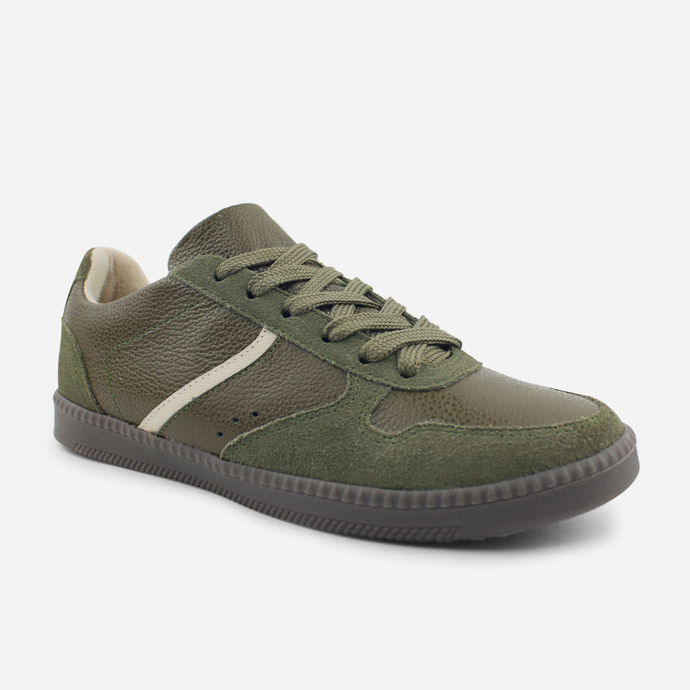 Tenis Sneakers kensy de cuero para mujer - Verde