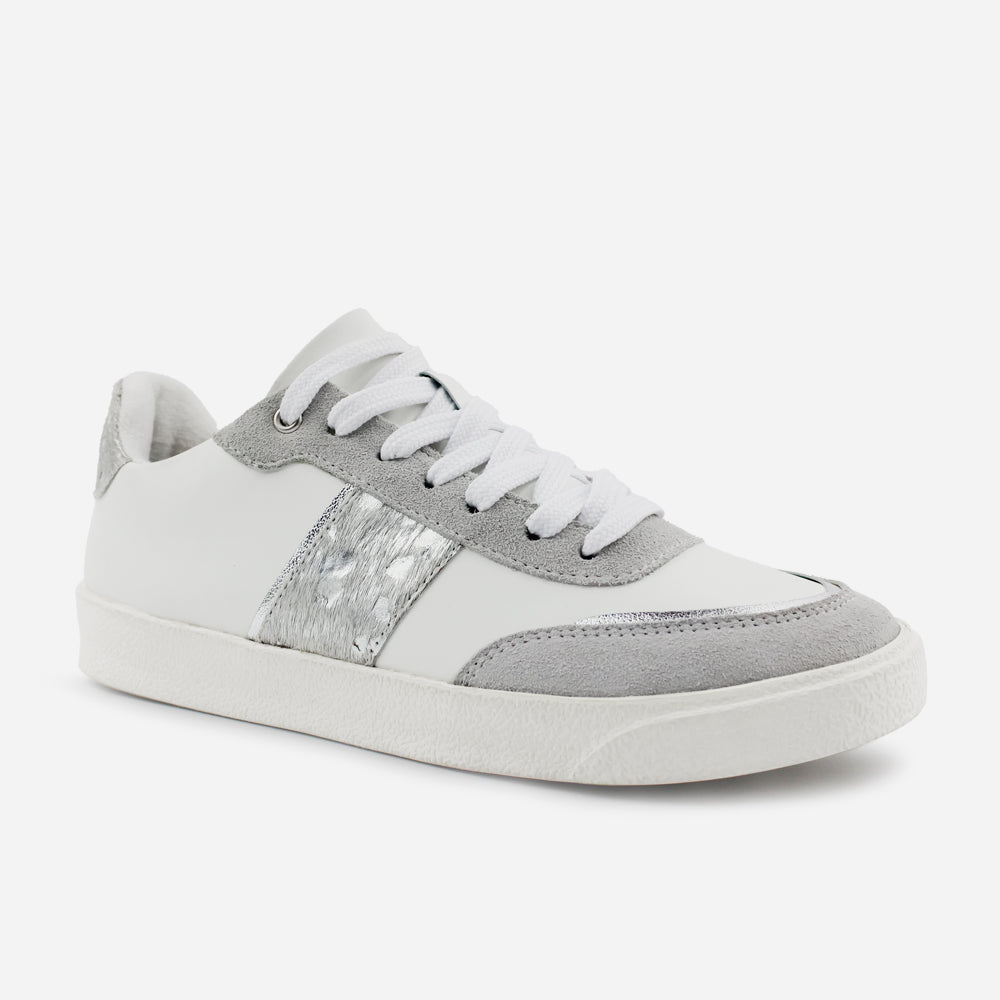 Tenis Sneakers alice de cuero para mujer - Blanco