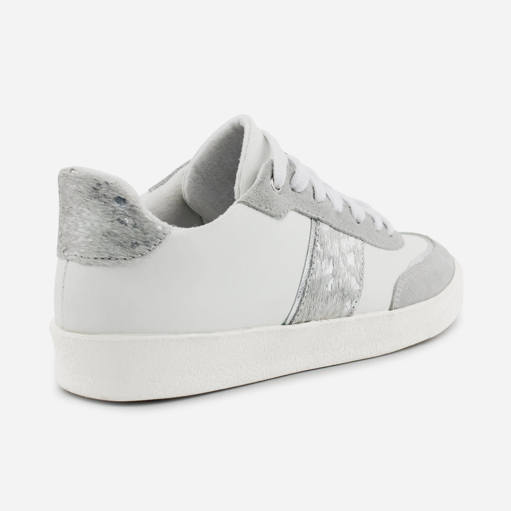 Tenis Sneakers alice de cuero para mujer - Blanco