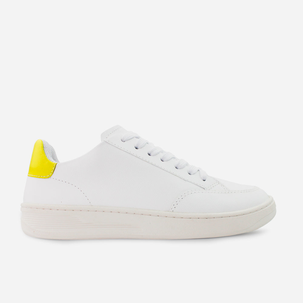 Tenis Sneakers susanna de cuero para mujer - Blanco