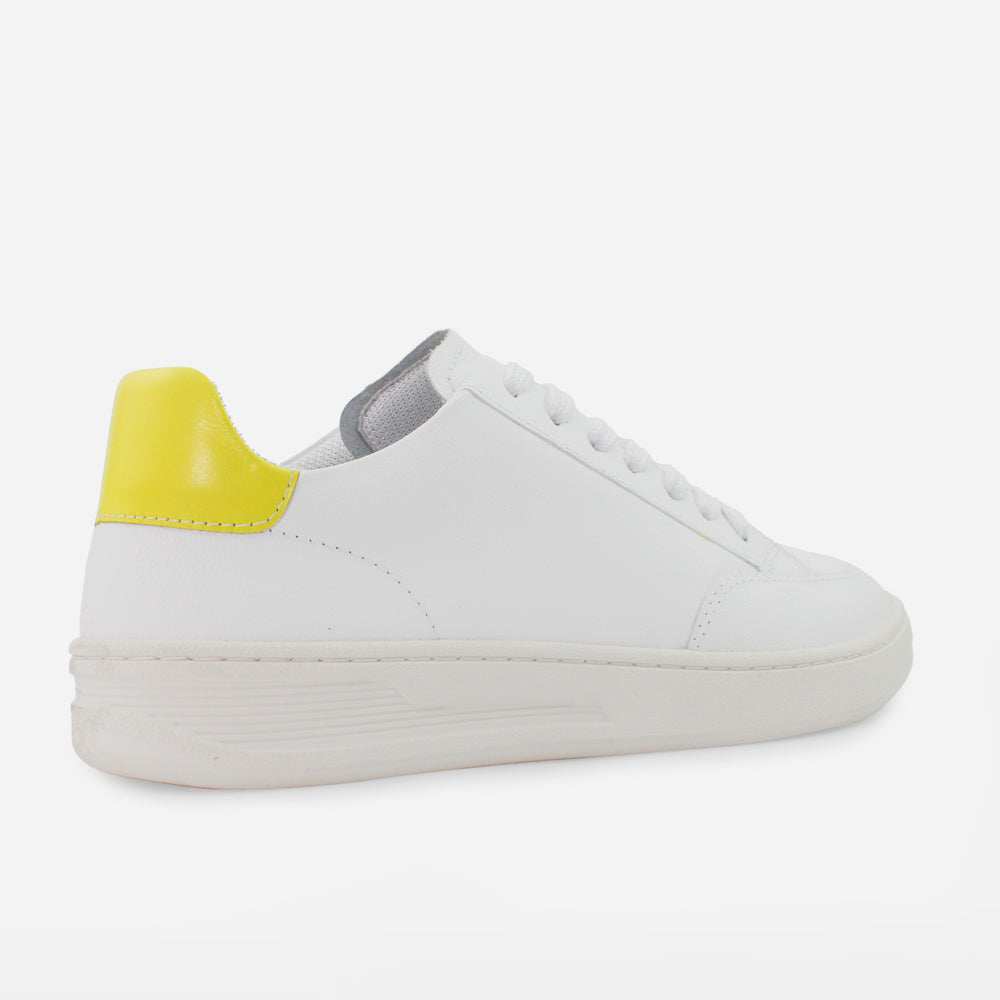 Tenis Sneakers susanna de cuero para mujer - Blanco