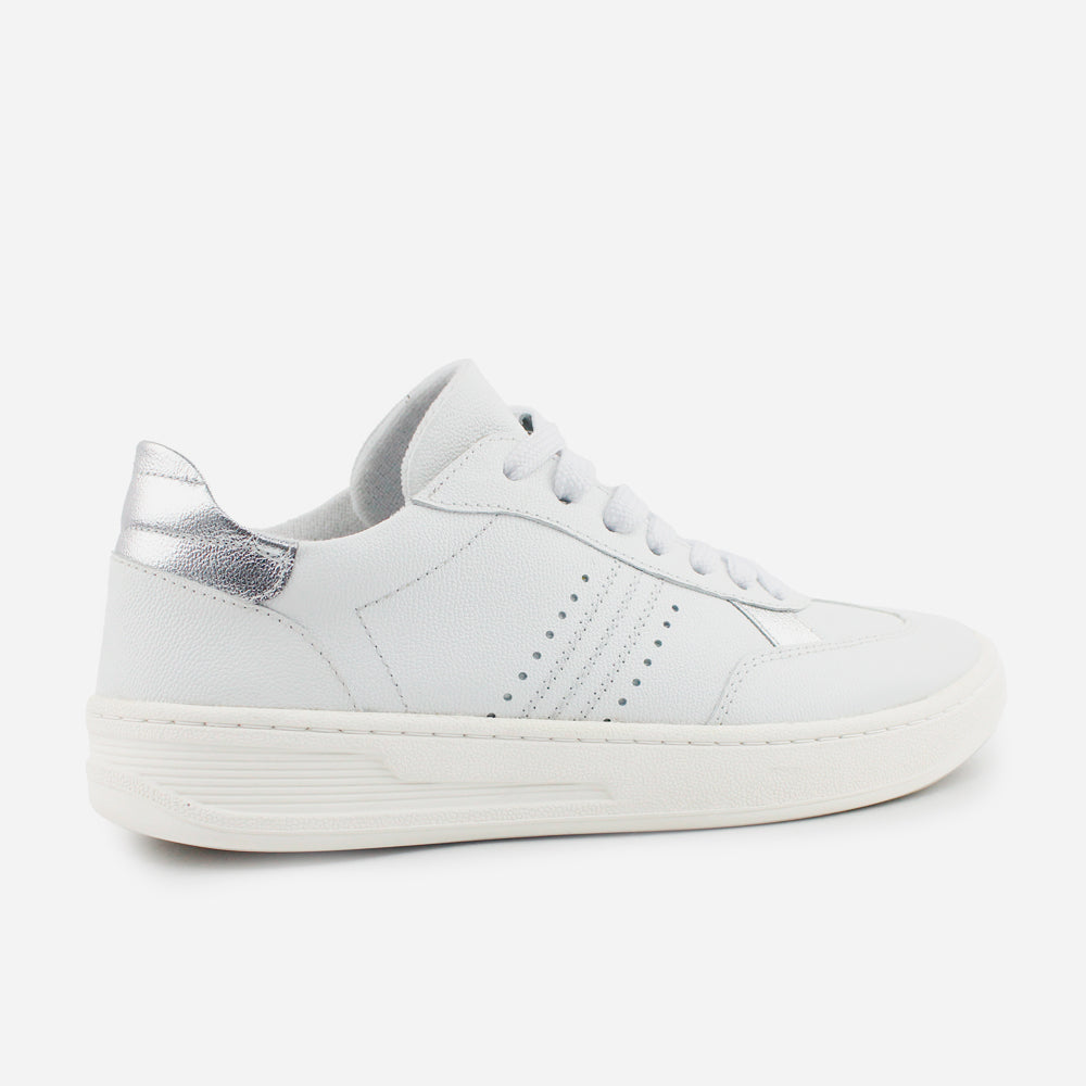 Tenis Sneakers willow de cuero para mujer - Blanco