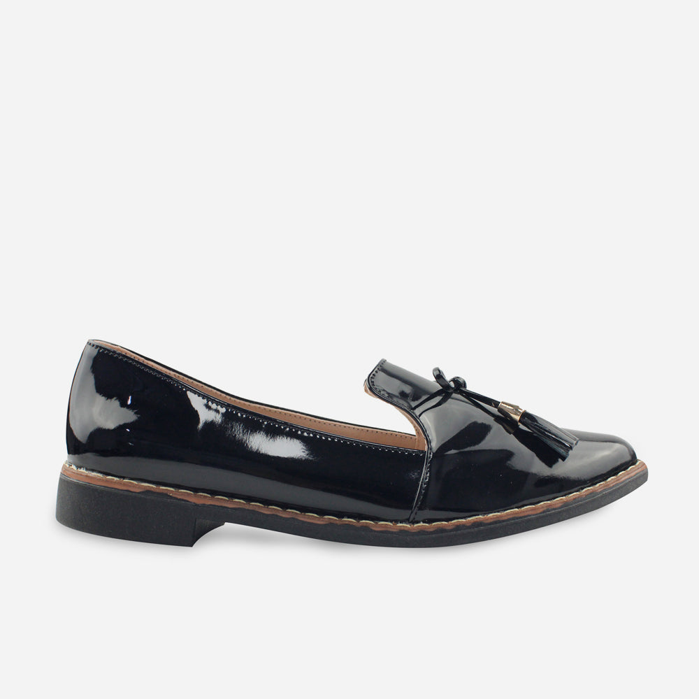 Mocasin sleeper camelia de sintético para mujer - Negro