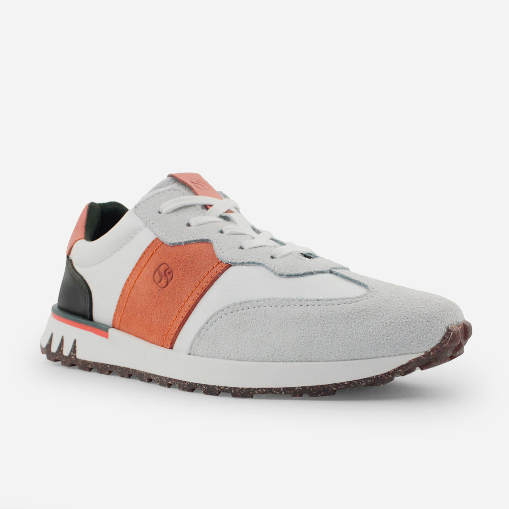 Tenis Sneakers williams de cuero carnaza para hombre - Blanco