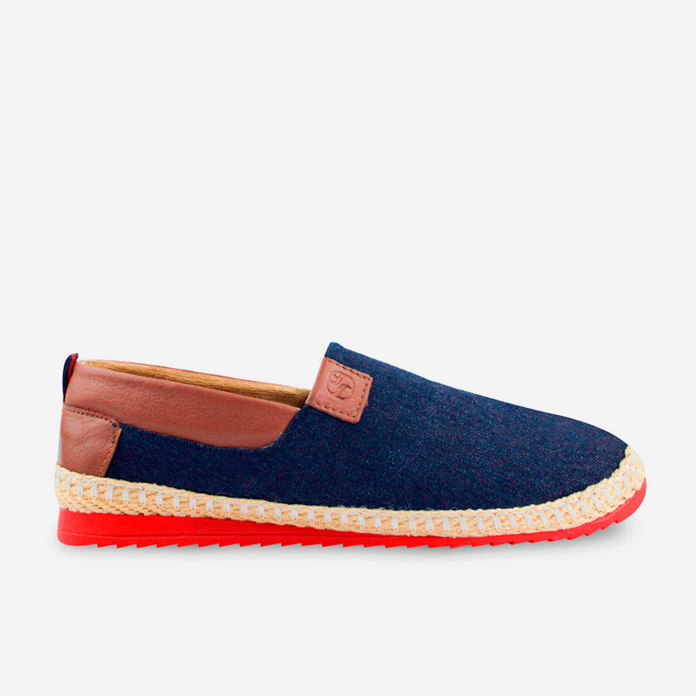 Espadrilla jones de textil para hombre - Azul