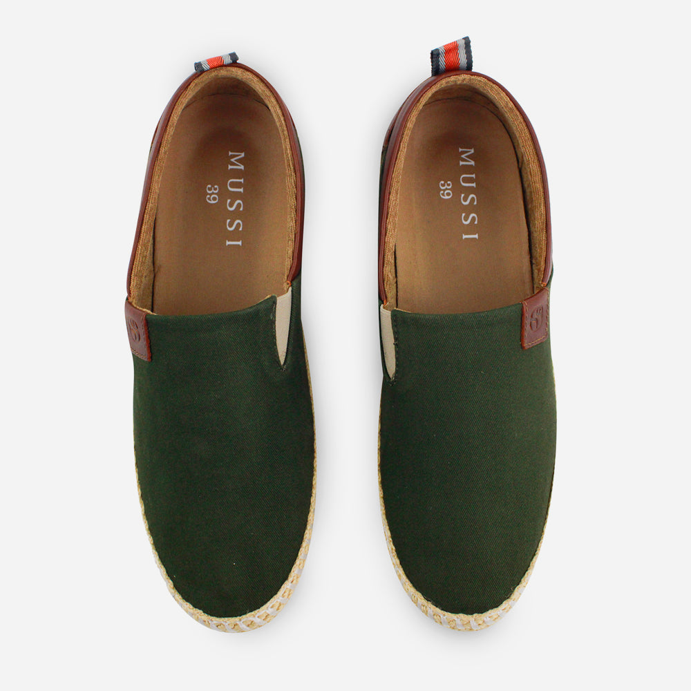 Espadrilla jones de textil para hombre - Verde