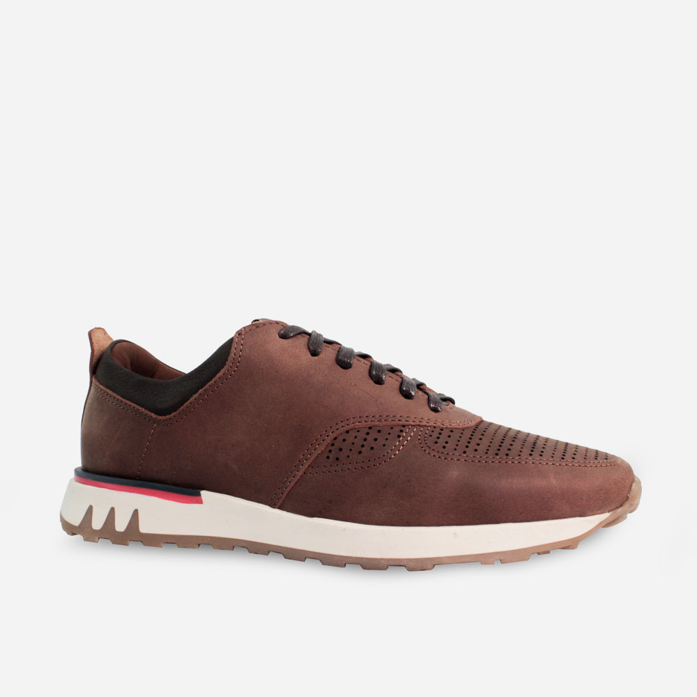 Tenis Sneakers mark de cuero para hombre - Miel