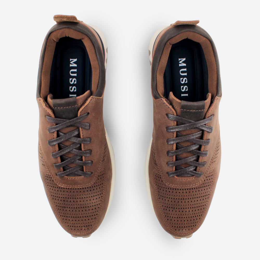 Tenis Sneakers mark de cuero para hombre - Miel