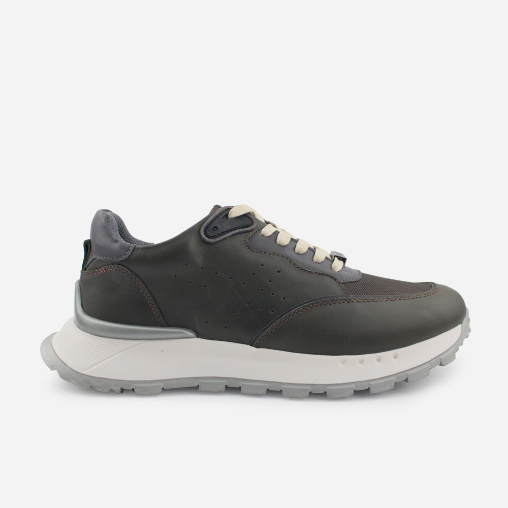 Tenis Sneakers garcia de cuero para hombre - Verde