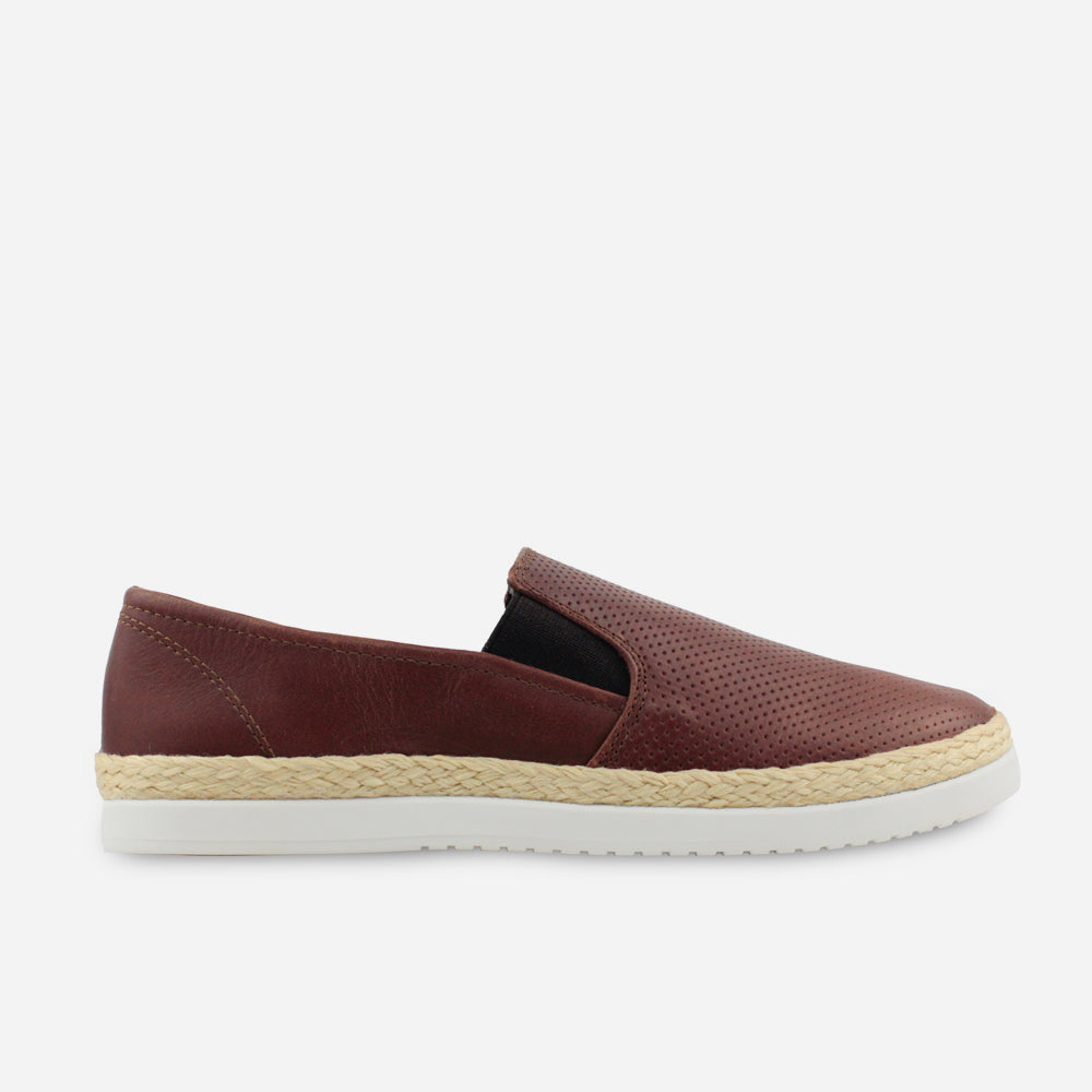 Espadrilla sauron de cuero para hombre - Miel