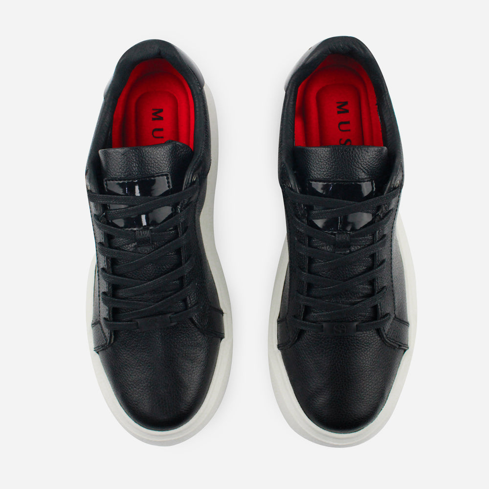 Tenis Sneakers wilson de cuero para hombre - Negro