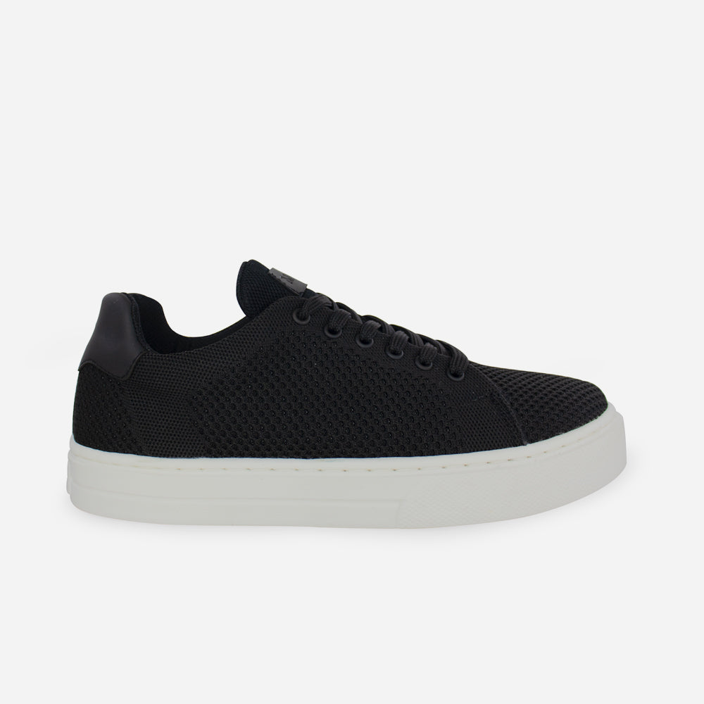 Tenis Sneakers polux de textil para hombre - Negro