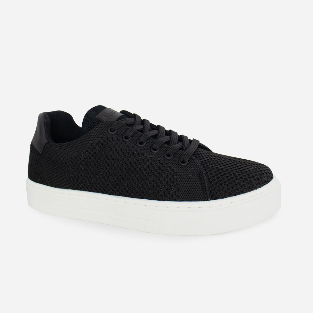 Tenis Sneakers polux de textil para hombre - Negro