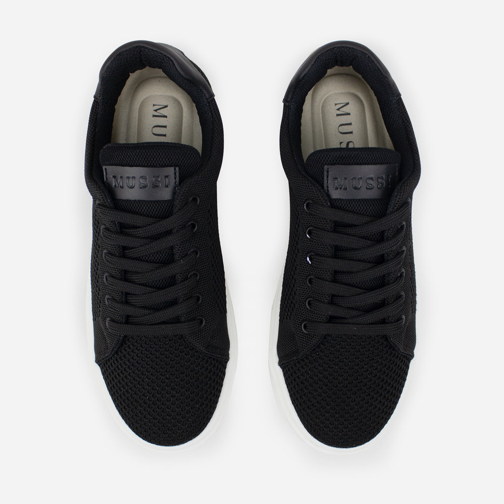 Tenis Sneakers polux de textil para hombre - Negro