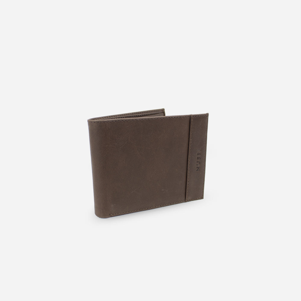 Billetera euria de cuero para hombre - Café