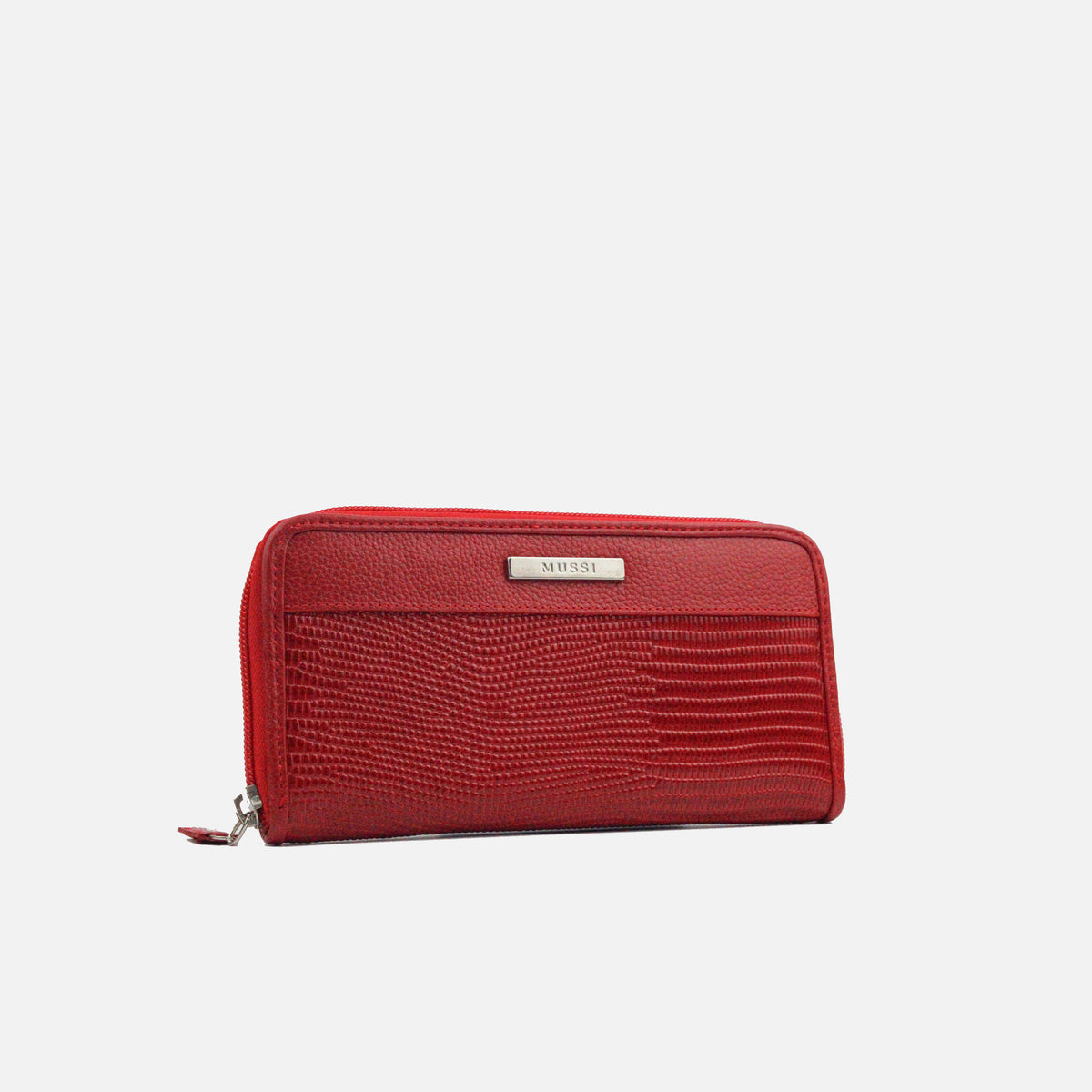 Billetera deev de cuero para mujer - Rojo